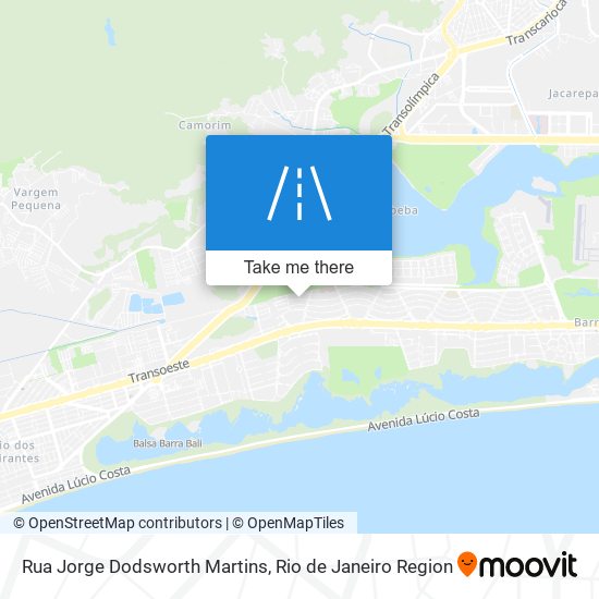 Mapa Rua Jorge Dodsworth Martins