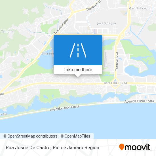 Rua Josué De Castro map