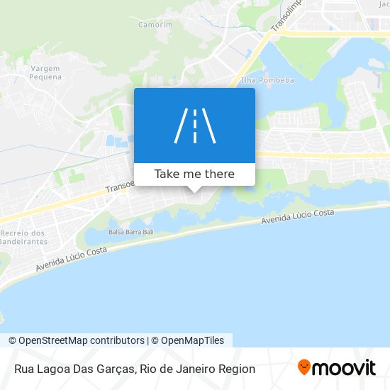 Mapa Rua Lagoa Das Garças