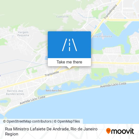 Mapa Rua Ministro Lafaiete De Andrade