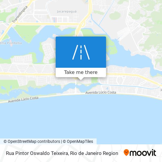 Mapa Rua Pintor Oswaldo Teixeira