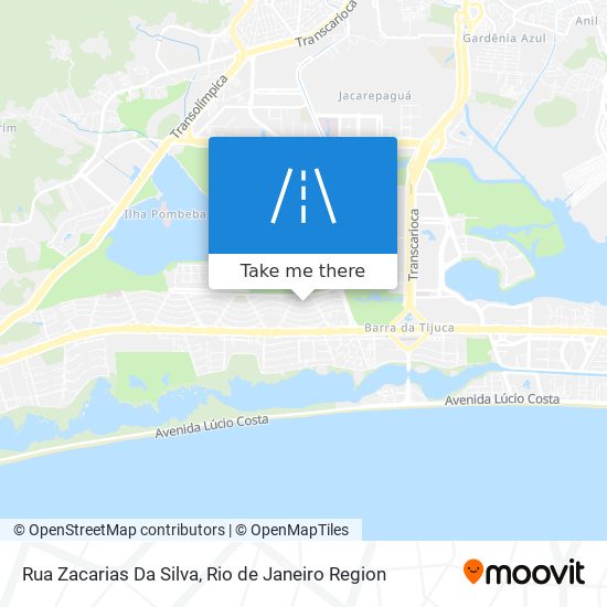 Mapa Rua Zacarias Da Silva