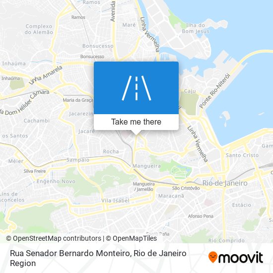 Rua Senador Bernardo Monteiro map