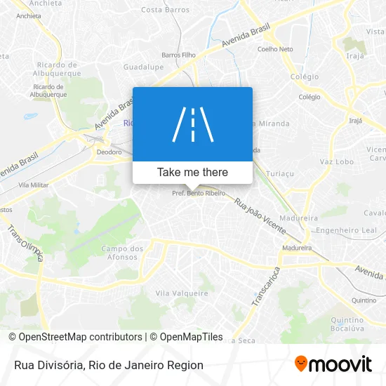 Rua Divisória map