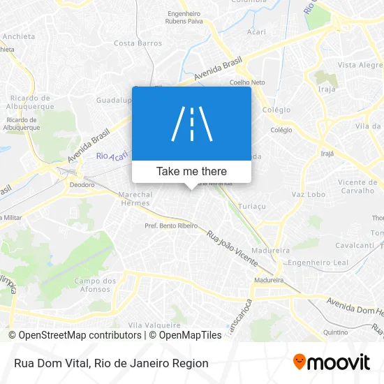 Rua Dom Vital map