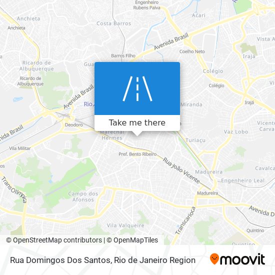 Mapa Rua Domingos Dos Santos