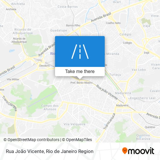 Rua João Vicente map