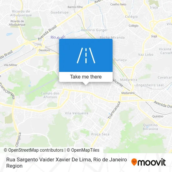 Rua Sargento Vaider Xavier De Lima map
