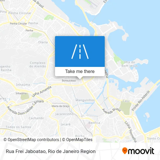Rua Frei Jaboatao map
