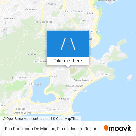 Mapa Rua Principado De Mônaco