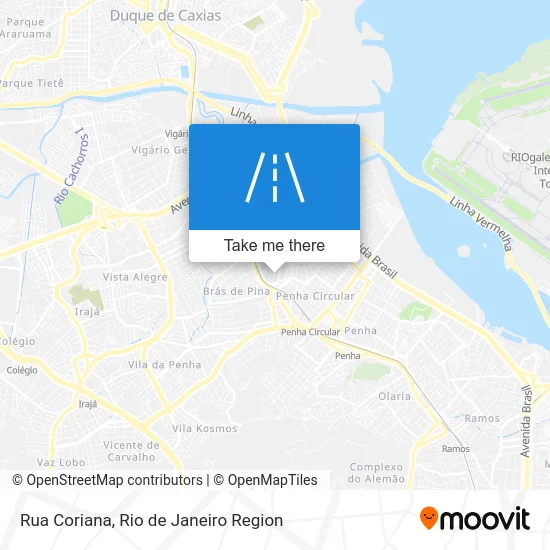 Rua Coriana map