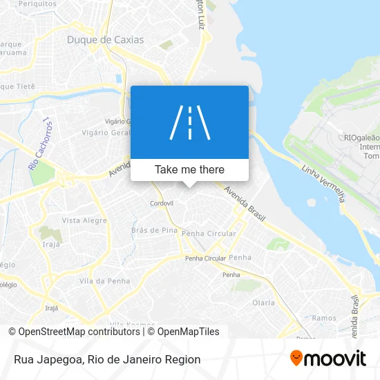 Rua Japegoa map