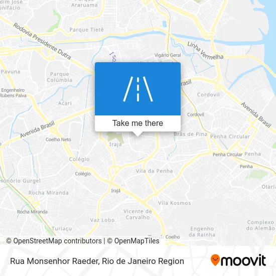 Rua Monsenhor Raeder map
