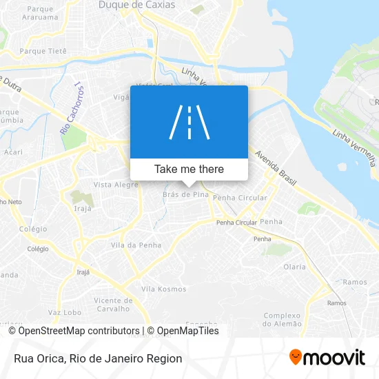 Rua Orica map