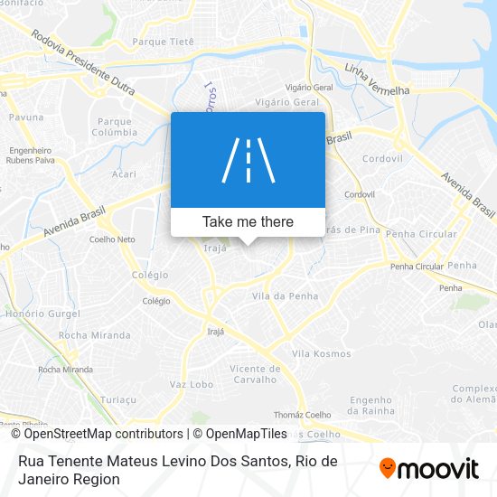 Rua Tenente Mateus Levino Dos Santos map