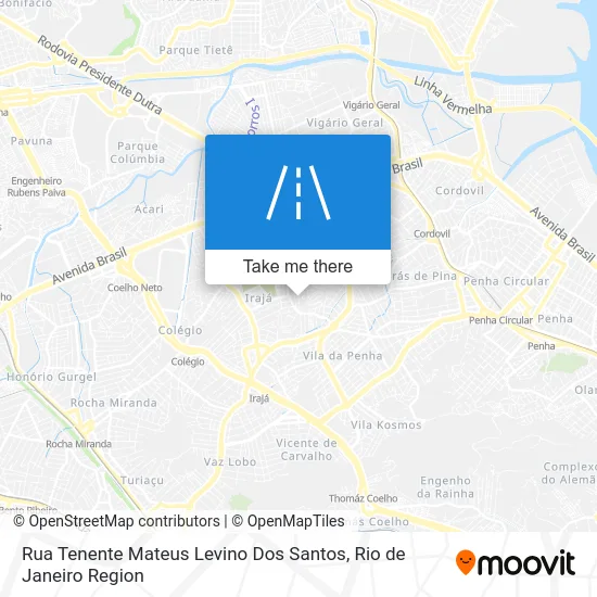 Rua Tenente Mateus Levino Dos Santos map