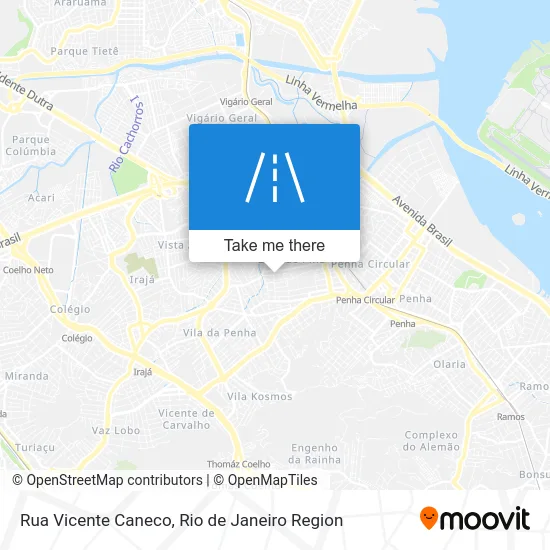 Rua Vicente Caneco map