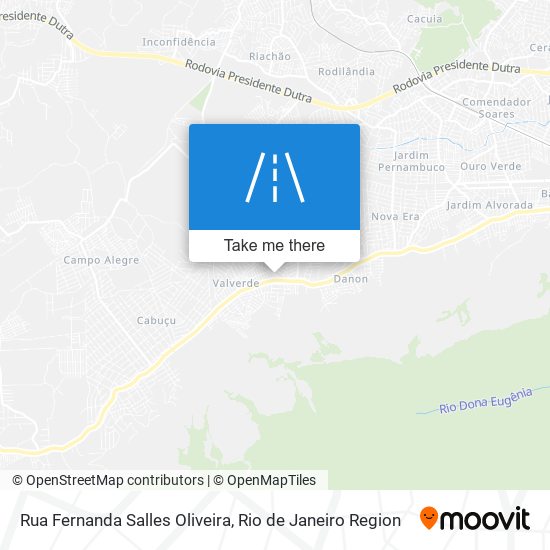 Mapa Rua Fernanda Salles Oliveira