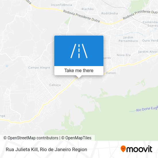 Rua Julieta Kill map