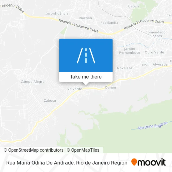 Rua Maria Odília De Andrade map