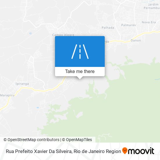 Mapa Rua Prefeito Xavier Da Silveira
