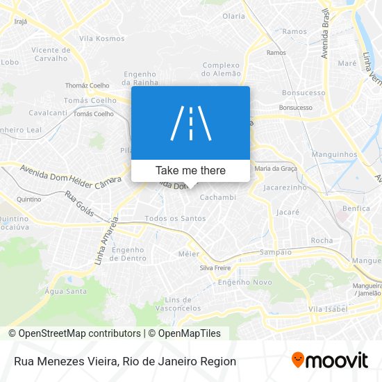 Mapa Rua Menezes Vieira