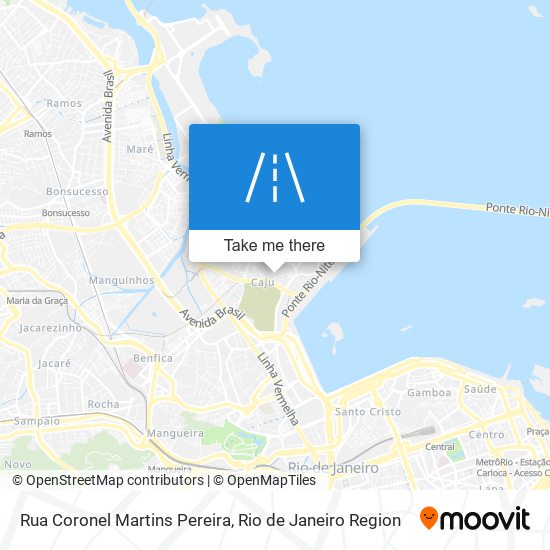 Mapa Rua Coronel Martins Pereira