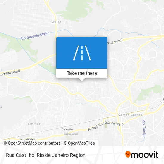 Rua Castilho map