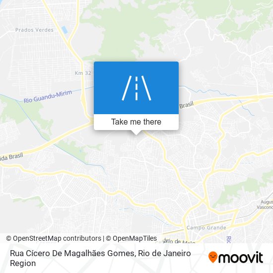 Mapa Rua Cícero De Magalhães Gomes