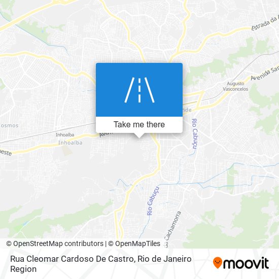 Mapa Rua Cleomar Cardoso De Castro