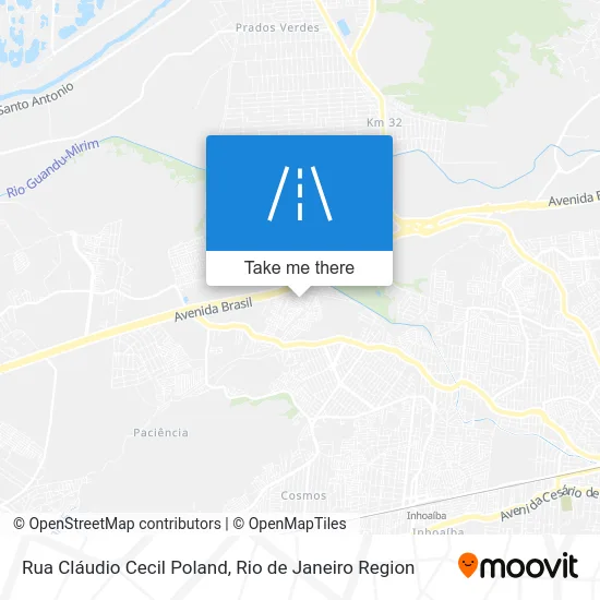 Rua Cláudio Cecil Poland map