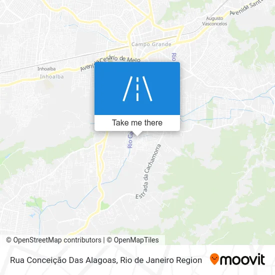 Rua Conceição Das Alagoas map
