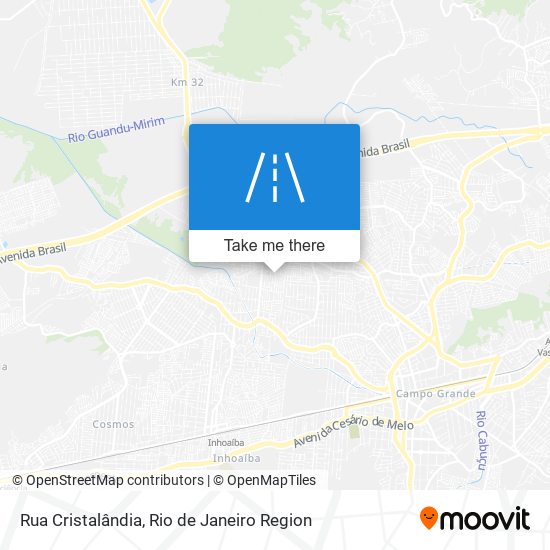 Mapa Rua Cristalândia