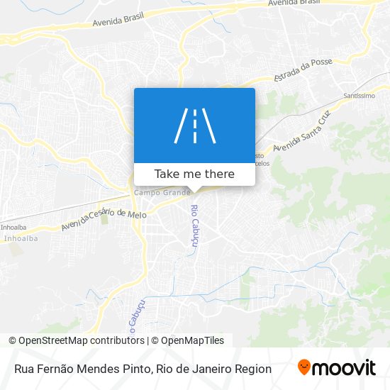 Mapa Rua Fernão Mendes Pinto