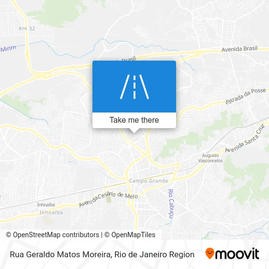 Rua Geraldo Matos Moreira map