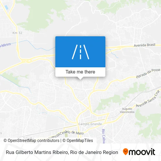 Rua Gilberto Martins Ribeiro map