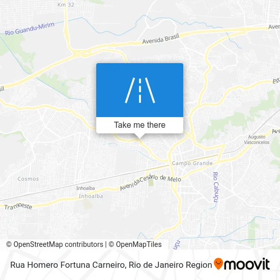 Rua Homero Fortuna Carneiro map