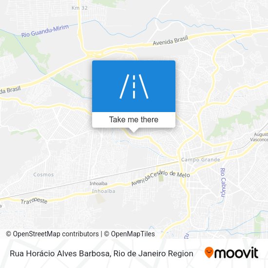Rua Horácio Alves Barbosa map