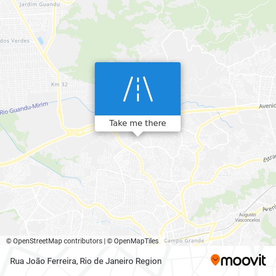 Mapa Rua João Ferreira