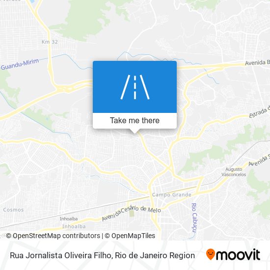 Mapa Rua Jornalista Oliveira Filho