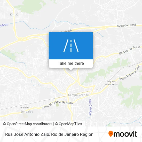 Rua José Antônio Zaib map
