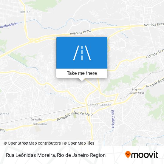 Mapa Rua Leônidas Moreira
