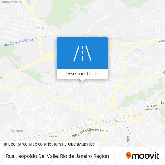 Mapa Rua Leopoldo Del Valle