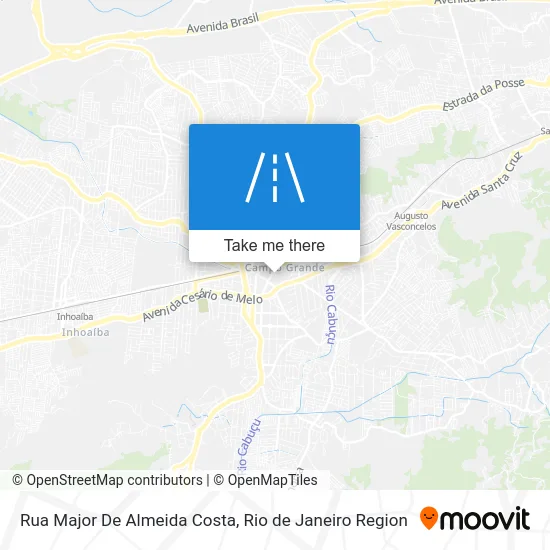 Rua Major De Almeida Costa map