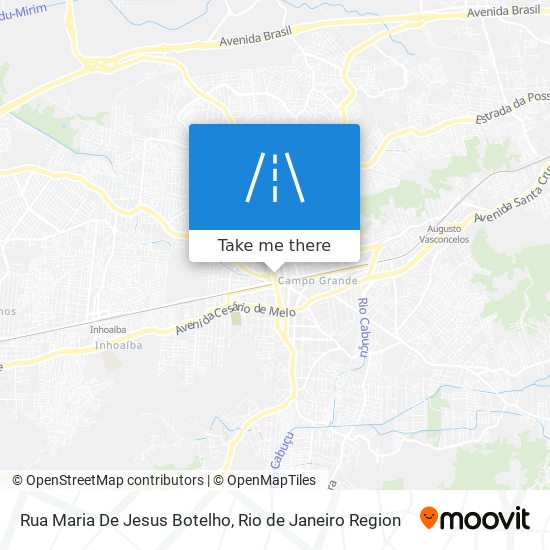 Mapa Rua Maria De Jesus Botelho