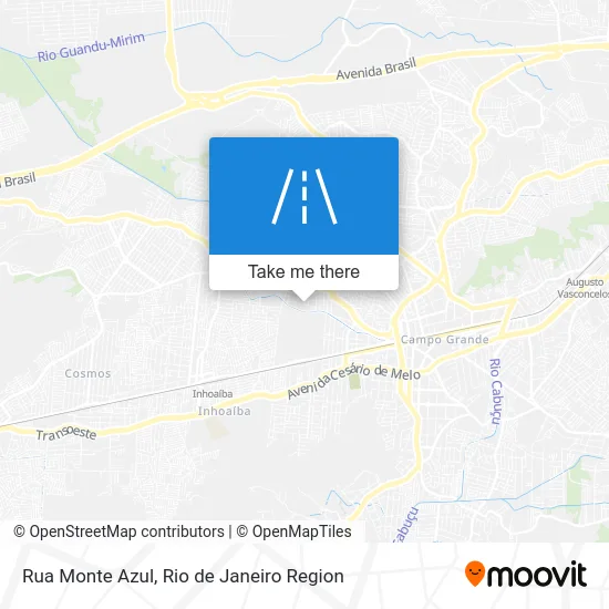 Rua Monte Azul map