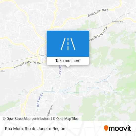 Rua Mora map