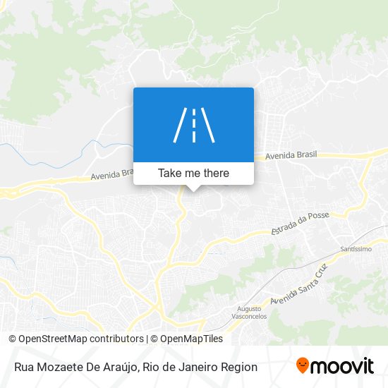 Mapa Rua Mozaete De Araújo