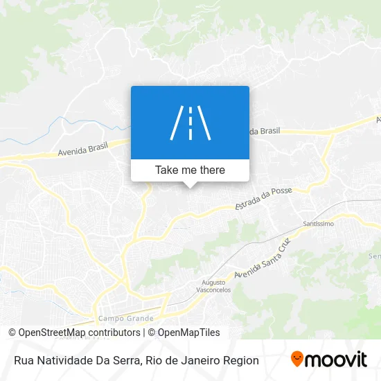 Rua Natividade Da Serra map