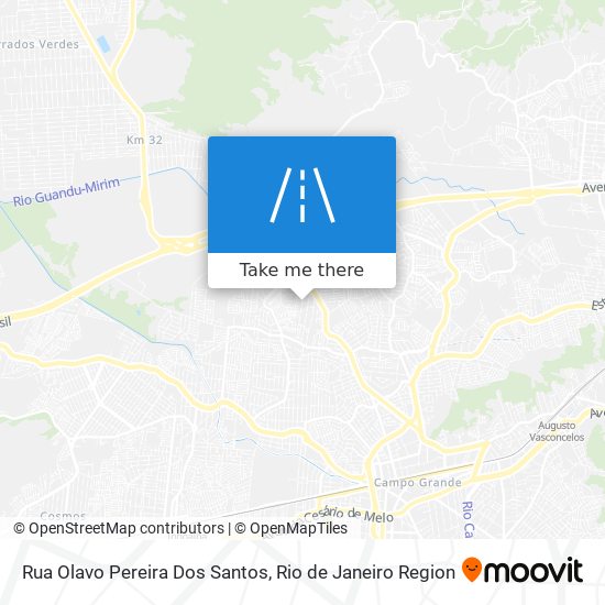 Mapa Rua Olavo Pereira Dos Santos